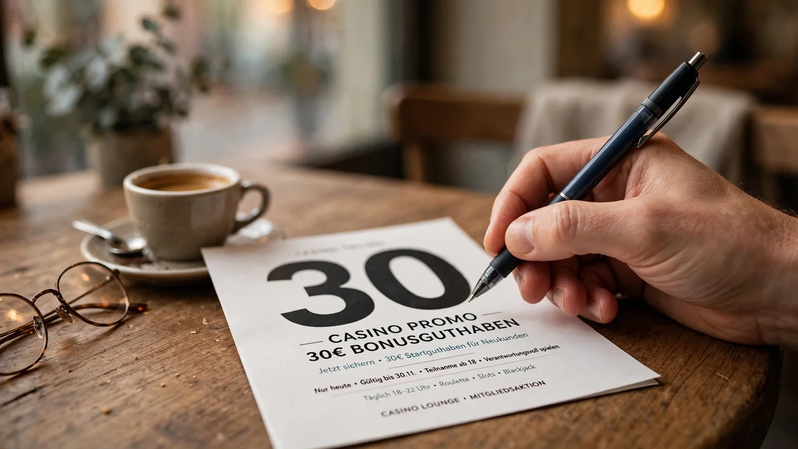 30 Euro Bonus ohne Einzahlung im Casino erklärt